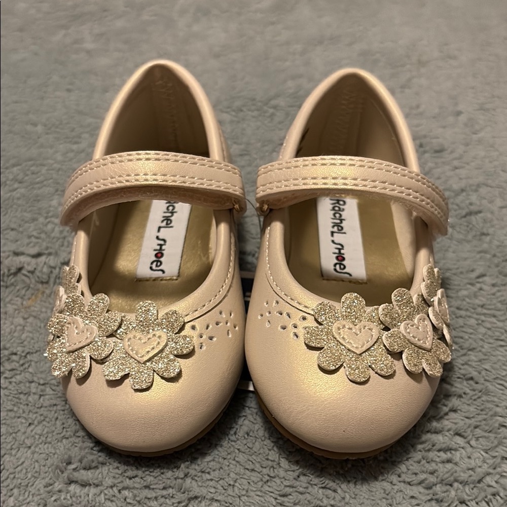 Rachel Shoes Kids Cream Mary Jane Shoes